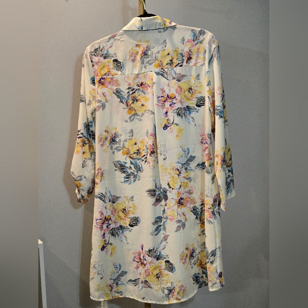 Boohoo Floral Midi Belted Dress - Multicolor Size US8 - Picture 4 of 4